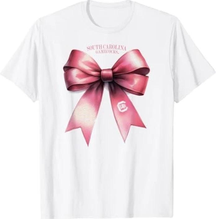 South Carolina Gamecocks Bow Pink Officially Licensed T-Shirt L