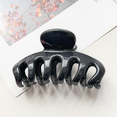Large Pumpkin Hair Claw Clips for Thick Hair High Gloss Shiny Silicone Hair Clips Non-slip Strong Grip Jaw Clips