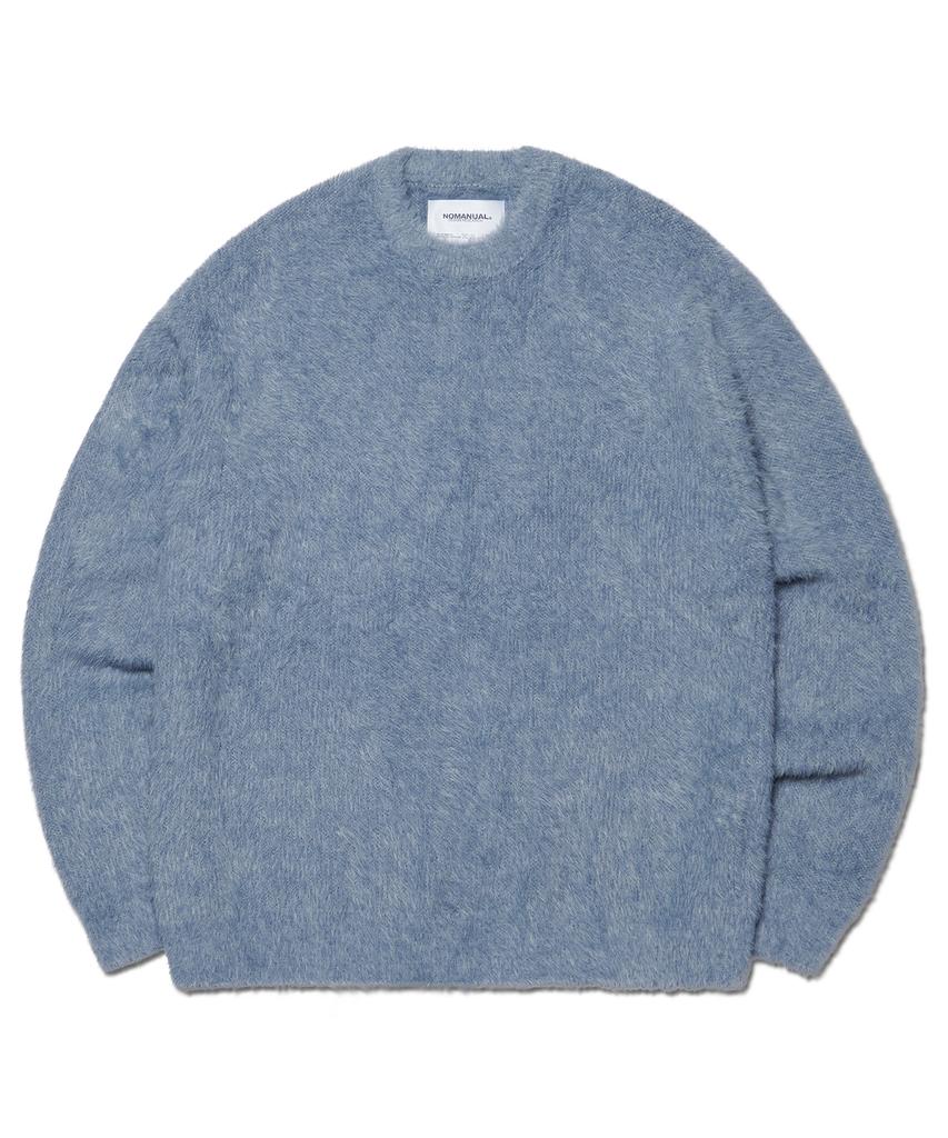 Nomaenyueol Cropped Hairy Knit - Marina