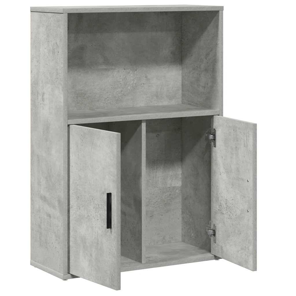 Bookshelf Concrete Grey 60 x 24 x 85 cm Engineered Wood