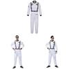 Astronaut Costume For Adults With Zipper Halloween Role Play Dressup