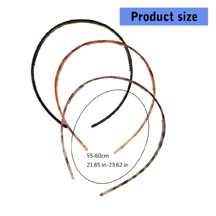 3 Pieces Hair Hoops For Women Men And Girls Plastic Headband Party Hair Accesories Fashionable Hair Decoration