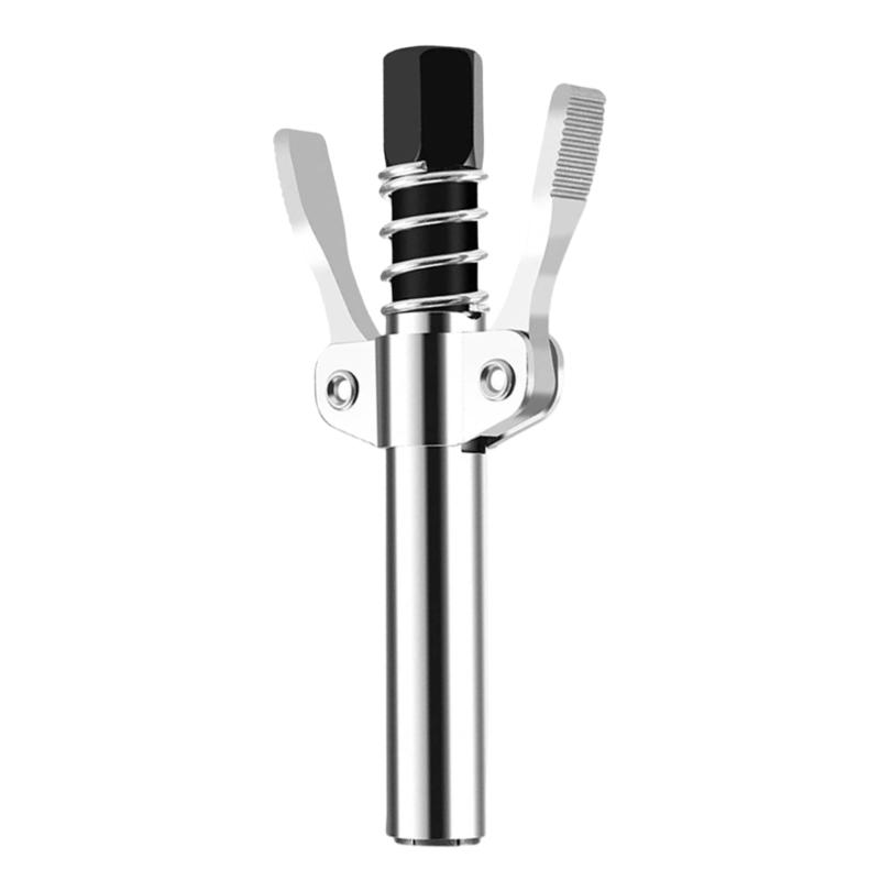 Stainless Grease Coupler Oil Injector Nozzle Double Handle High Pressure Grease Tool Tips
