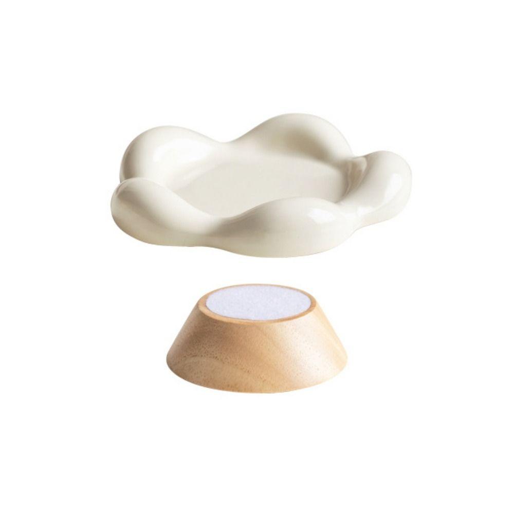 

Нескользящая керамическая миска для кошек, защита шеи, поднос для лакомств для питомцев, миска для кошачьего корма, для кошки, котенка белый