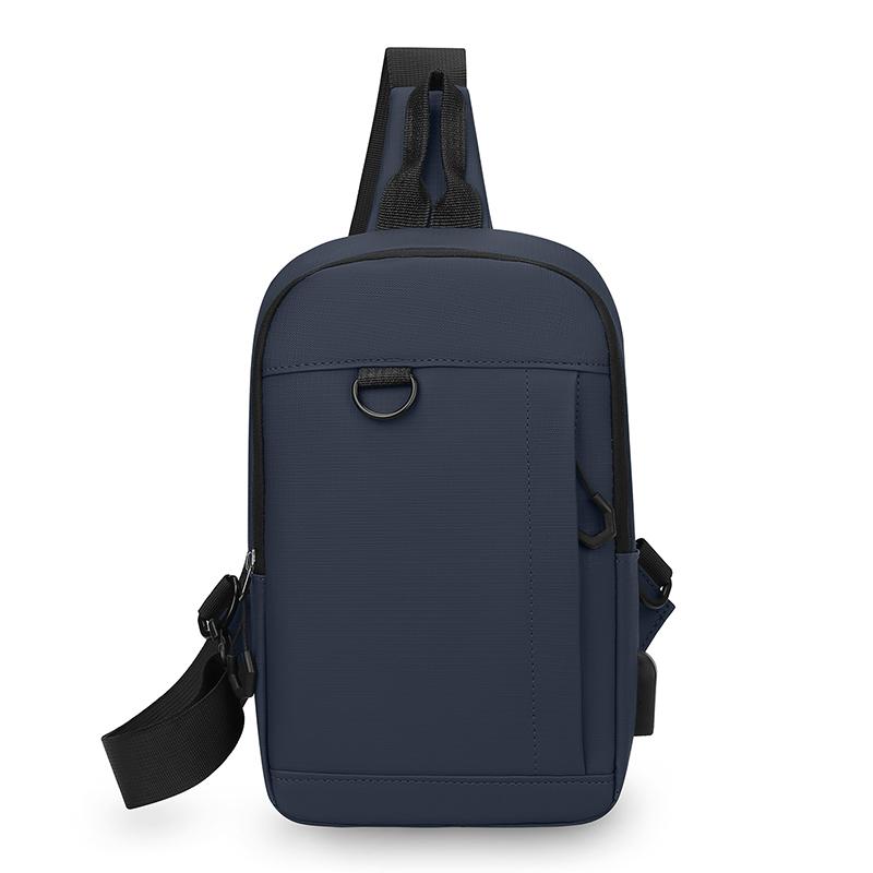 Nyl Chest Bag For Men Usb Charging Anti Theft Crossbody Bags Large Capacity Outdoor Travel Shoulder Messenger Bag Man