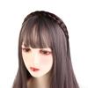 Women Fishbone Braid Non-slip Wide Hair Hoop Wig Headband Korean Style Headwear Female Hairbands