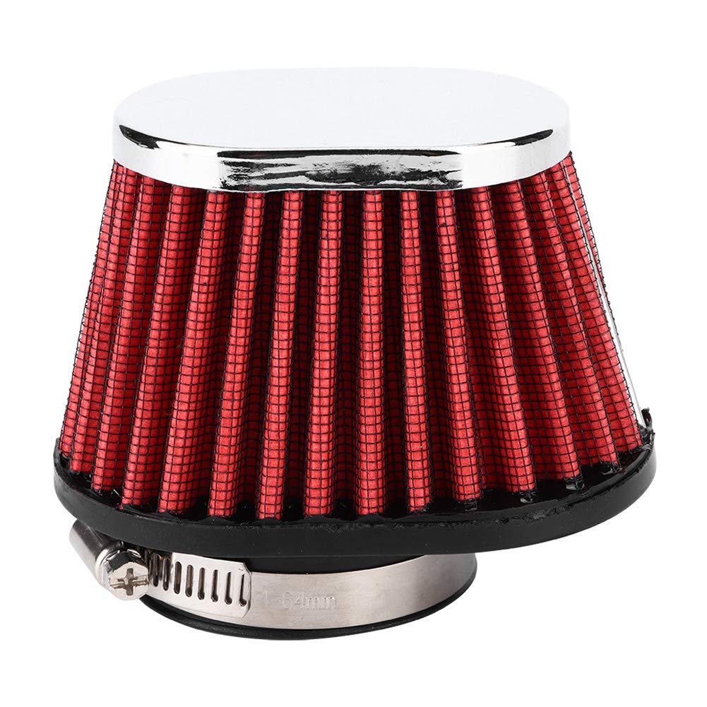 Filter, Qiilu Air Filter Engine, Mushroom Head Engine Air Filter Accessories Fits 51MM, 55MM, 60MM (Optional) (55MM)