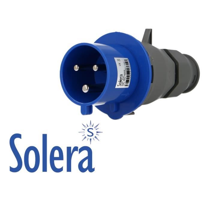 Single-phase CEE Male Plug 3 X 32A P17 Socket. Operating Voltage: 230V. Protection Index IP44.