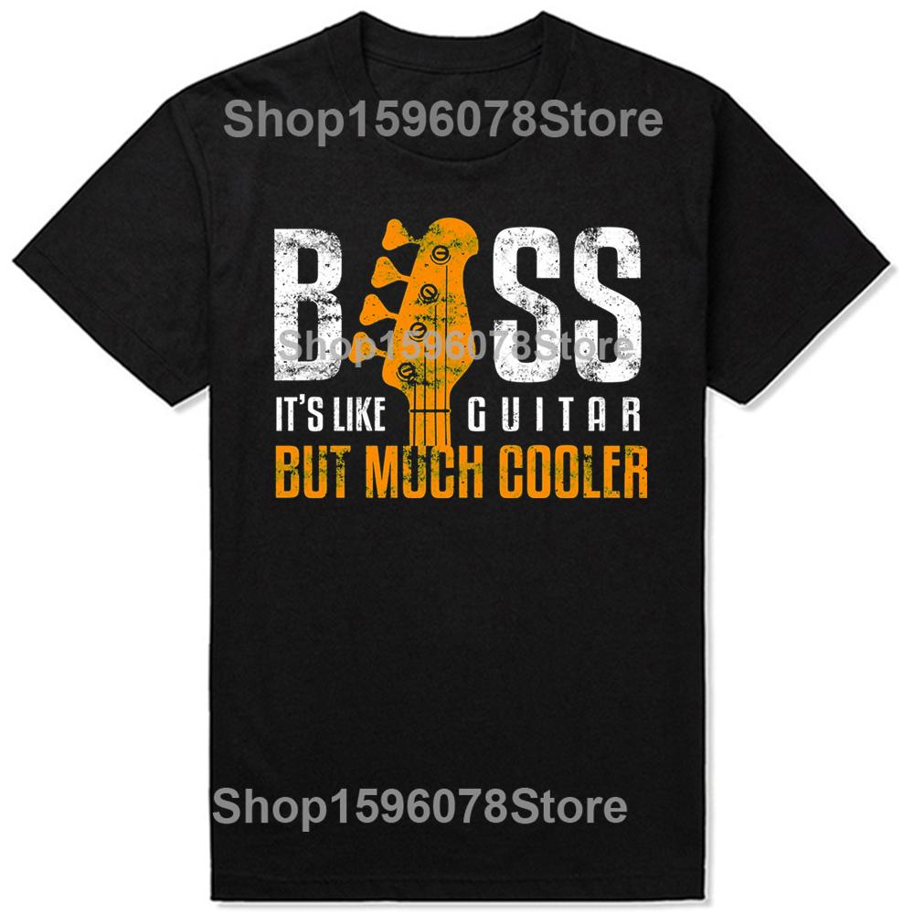 Bass Its Like Guitar Bassist And Guitar Player TShirt Music Lovers Unisex Soft Tops Graphic Lovers T Shirts Men Women