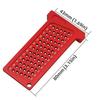 T65/T25mm Dual Metric/Imperial Aluminum Alloy Woodworking T-Square Marking Ruler with Hole Design.