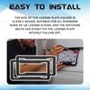 2PCS Carbon Fiber License Plate Frame, Waterproof Plastic Number License Plate Cover, Car Accessories Licence Plates Frame Holder with Fasteners and
