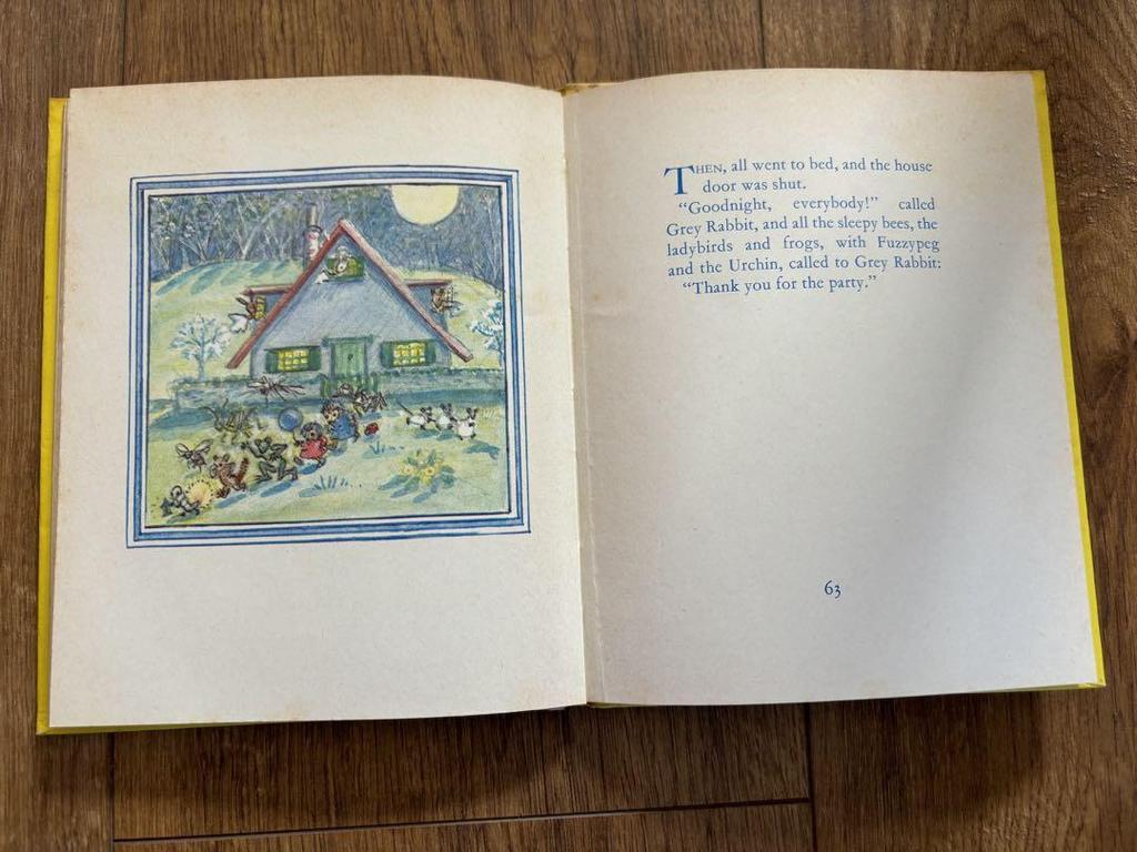 [USED] Vintage British children's book: Little Grey Rabbit