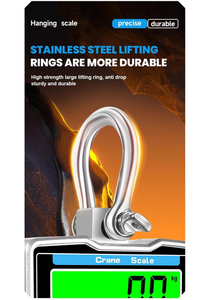Precise Digital Crane Scale: 2000kg Capacity Hanging Hook with Display