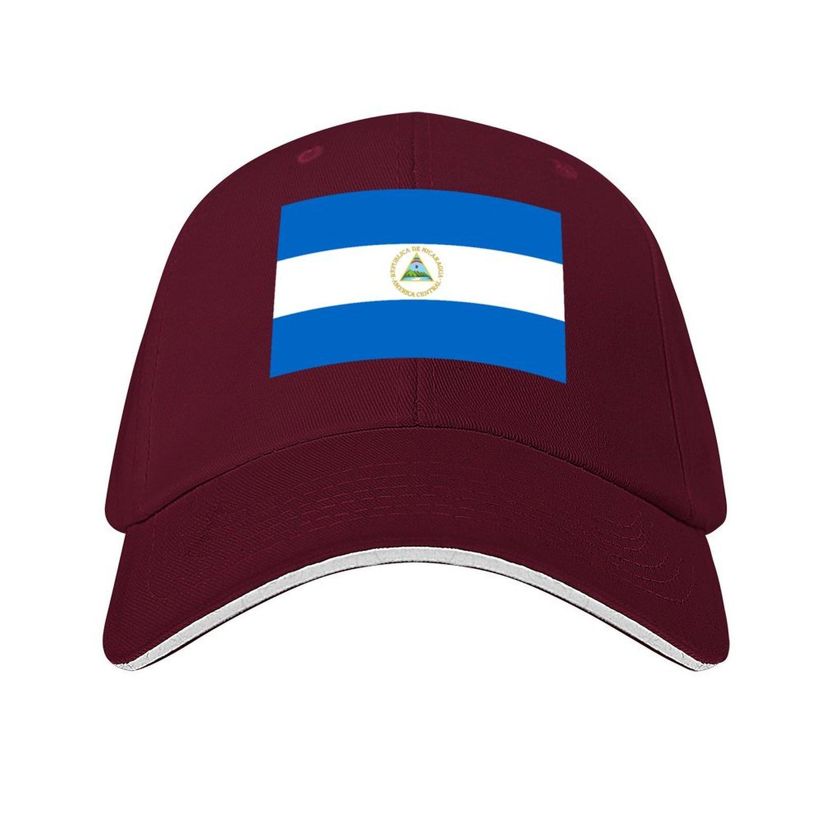 

Flag of Nicaragua Baseball Cap Uv Protection Solar Hat Trucker Hat New Hat Rave Hats For Unisex Womens
