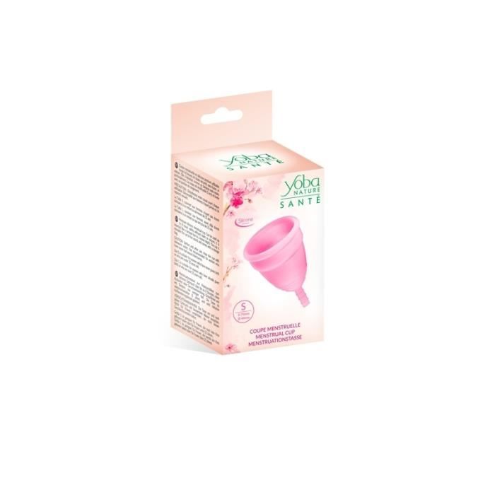 Coupe Menstruelle - Yoba - Taille S - Silicone - Rose - Protection Jusqu'à 12 Heures