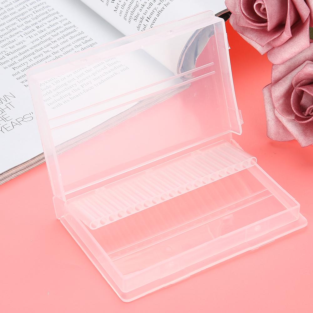 20 Slots Nail Drill Bit Case Holder Manicure Tool Organizer Displayer Stand