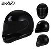 3C Certified Retro Fiberglass Full Face Helmet for Motorcycles and Scooters