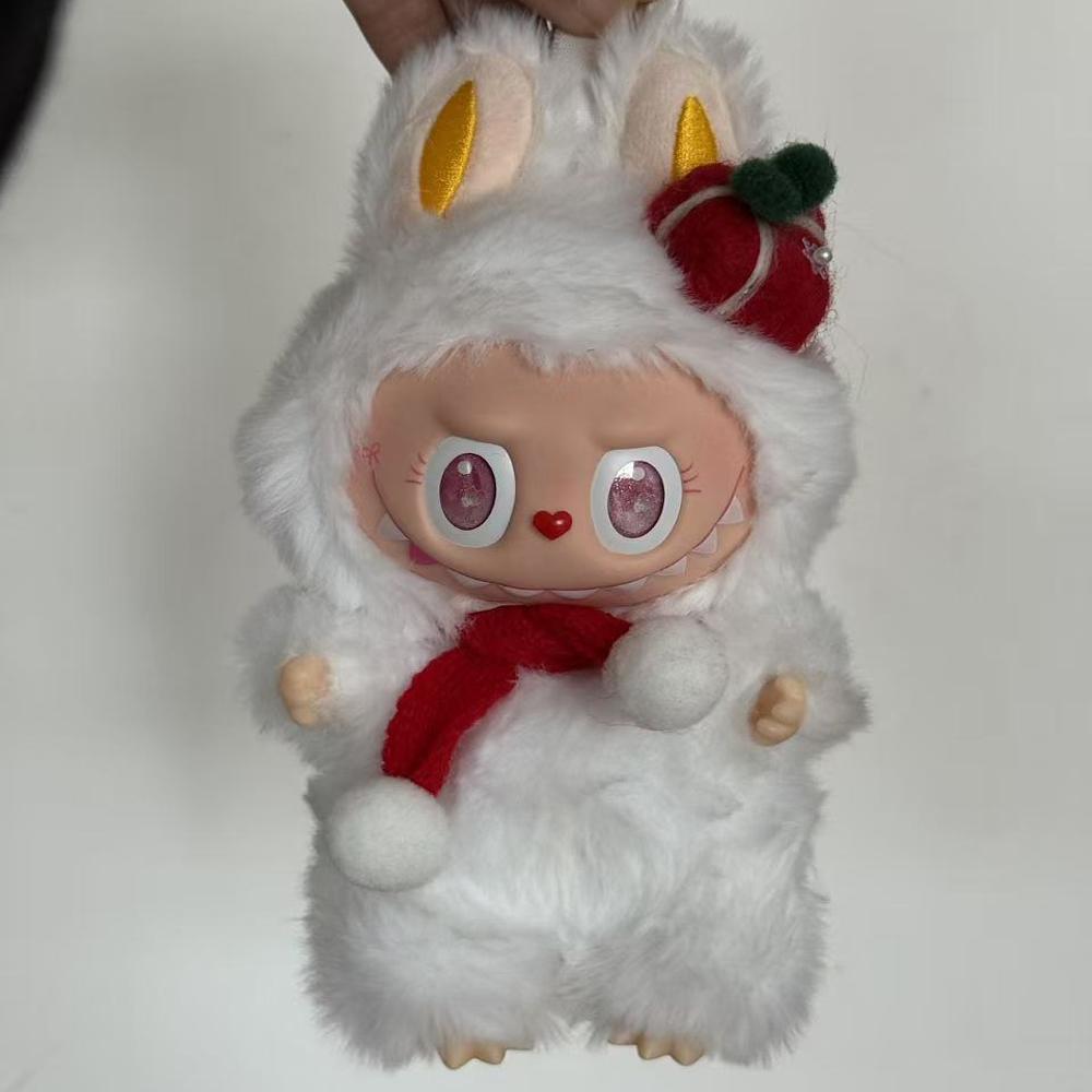 

Різдвяна лялька Labu Zimomo 2 Монстр Вінілова лялька з обличчям Дитяча іграшка Фестиваль День народження Різдвяний подарунок Колекція для столу Прикраса білий