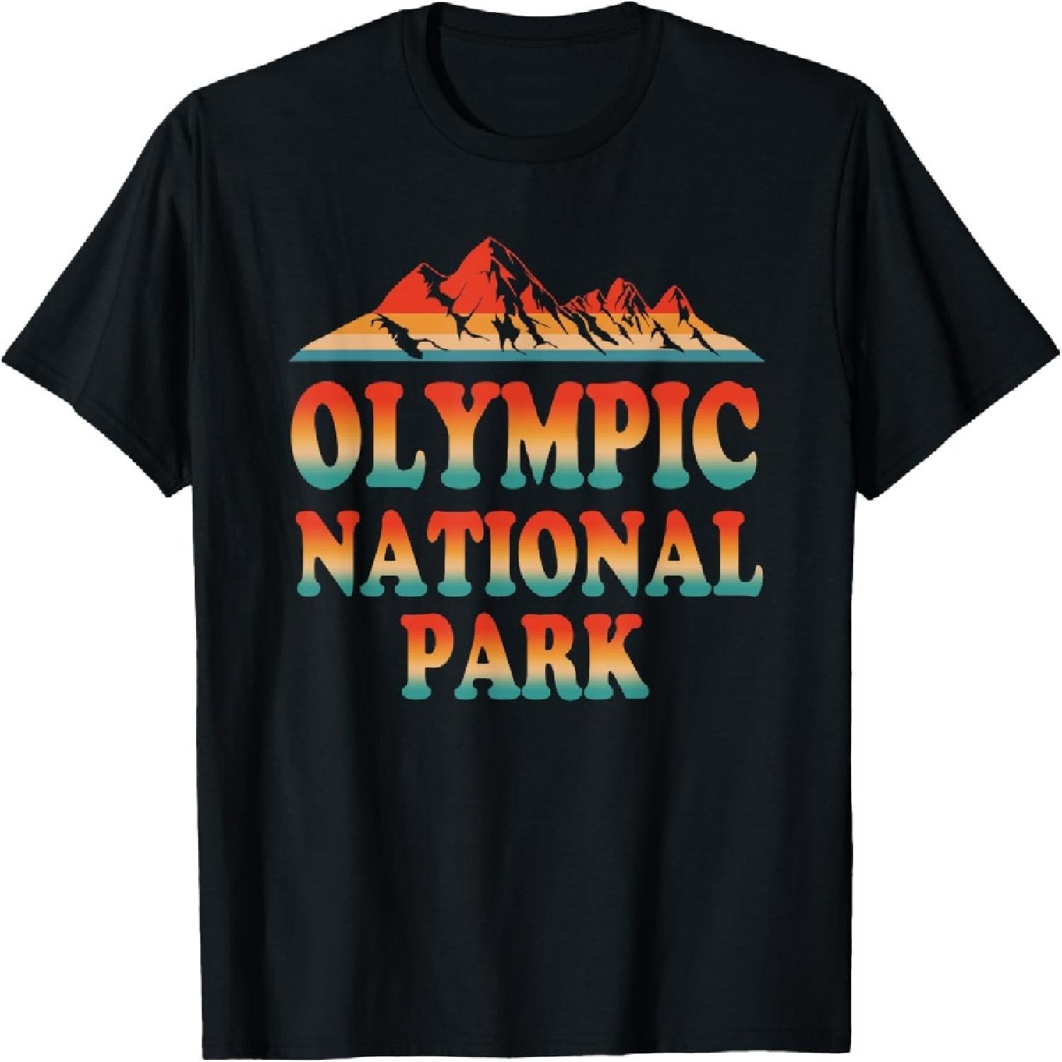 

Vintage Olympic National Park Shirt Kids Women Men T-Shirt XXXXXL різнокольоровий