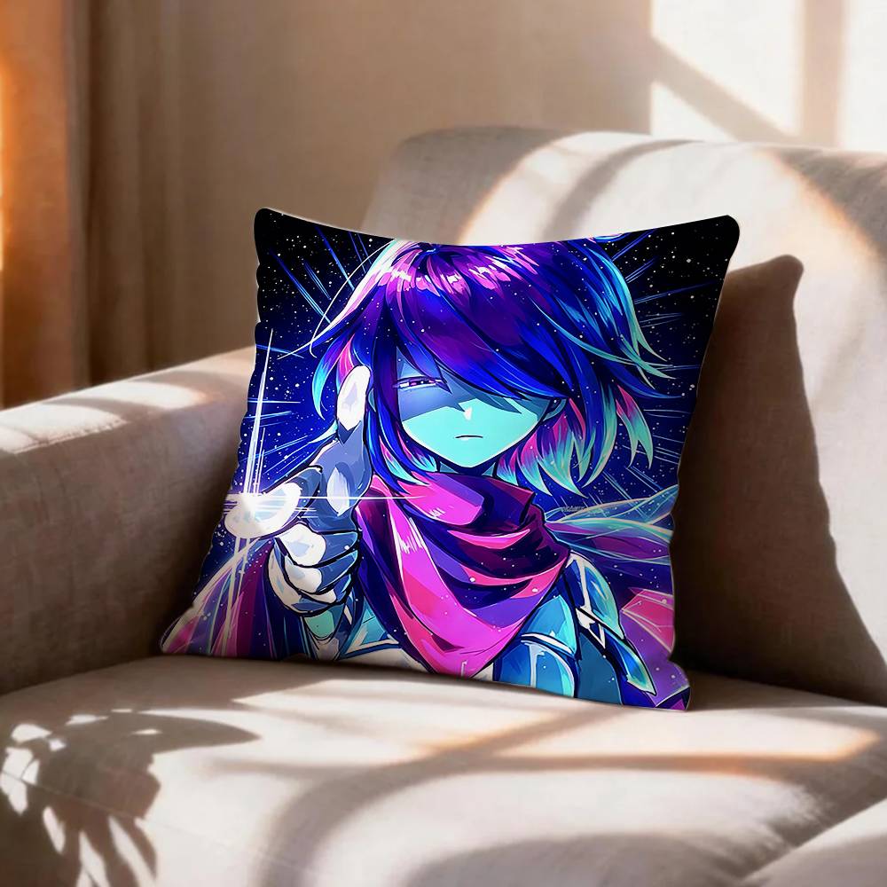 Indie Game KKris Deltarune Pillow Case Pattern Printed Pillowcase For Living Room Sofa Cushion Cover