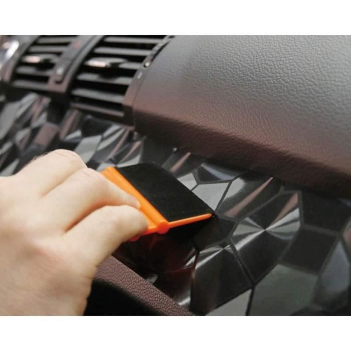 Foliatec design foil cockpit hexagonal 50 x 50 cm noir