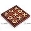 Wooden Tic Tac Toe Board Game Puzzle Toys for Party Family Fun Entertainment Parent Child Interaction Chess Best Gifts