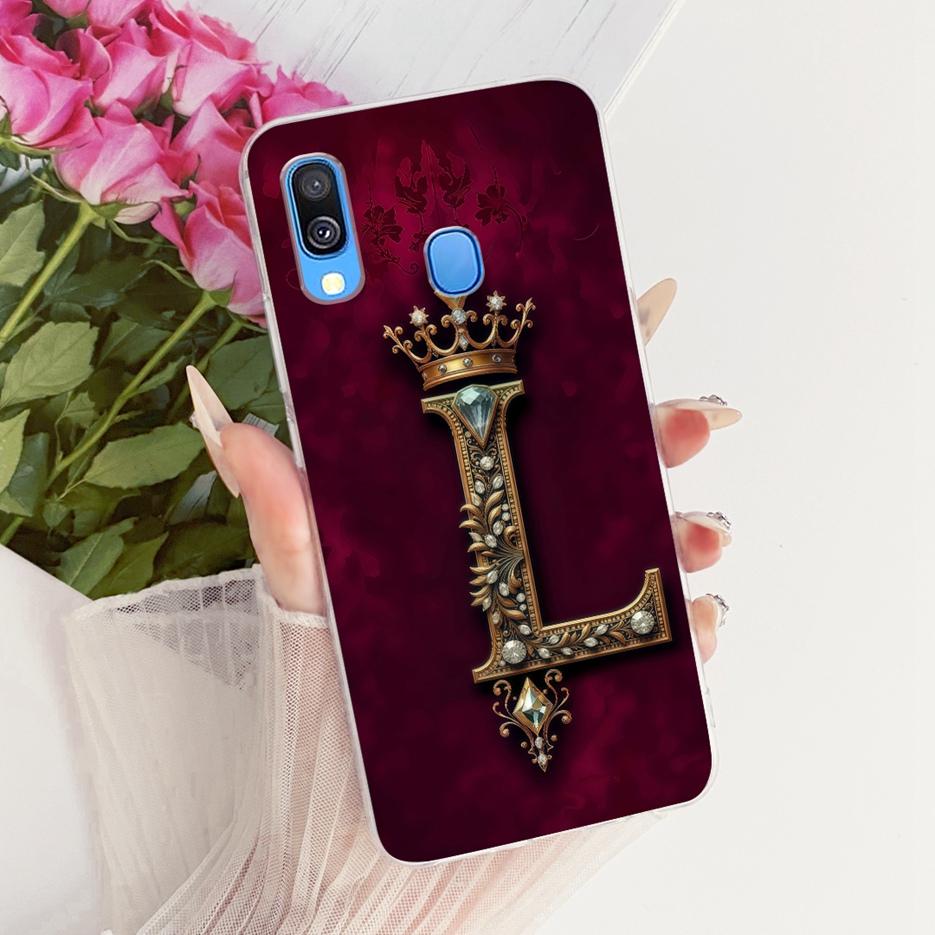 For Samsung Galaxy A40 Case SM-A405F Luxury Crown Letters Cover Soft Slim Phone Case For Samsung A40 A 40 GalaxyA40 Fundas Coque