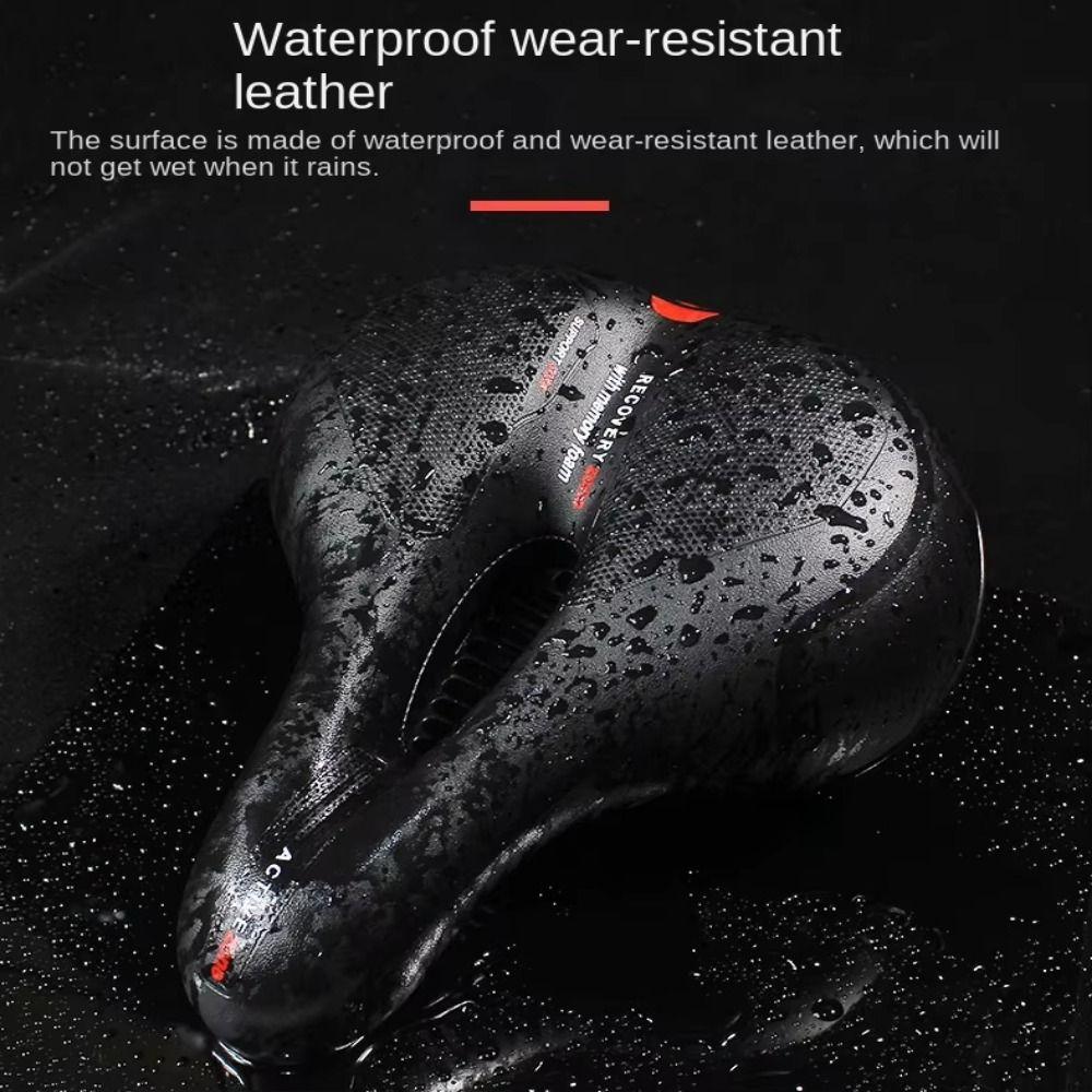 Safety Warning Bike Seat Breathable Bicycle Cushion Comfortable Bike Saddle Padded Men Women