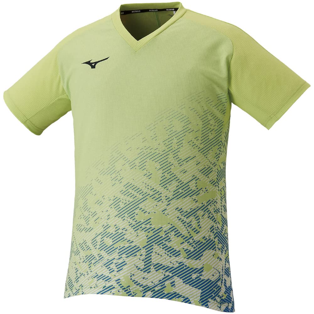 

Tennis Wear Dry Aeroflow Game Shirt Highly Ventilated Dynamotion Fit 62JA2032 Neolime S [Mizuno]