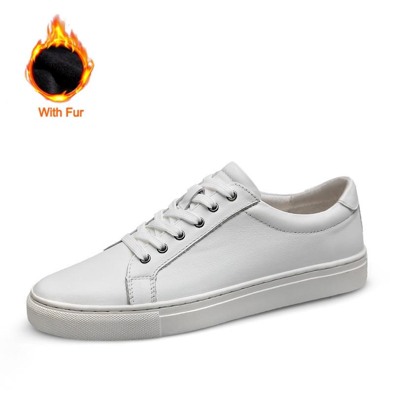 

Fashion 2025 Men Genuine Leather Casual Shoes Breathable Daily Walking with Anti-Slip Rubber Sole Fashion Lace-Up Design Plus Size 35-49 35