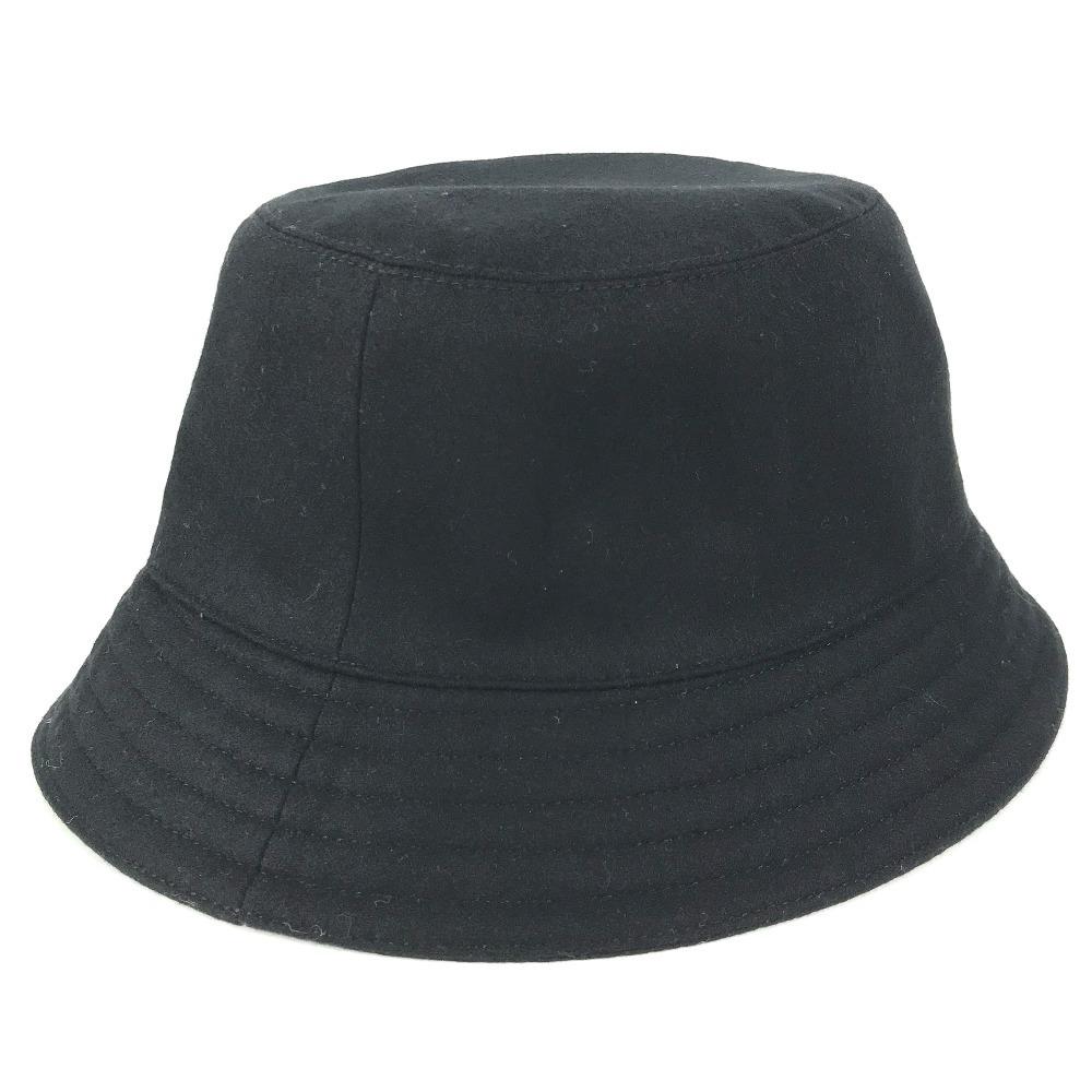 Hermes Fred Croucaire Bucket Hat Bob Hat Hat Wool Black