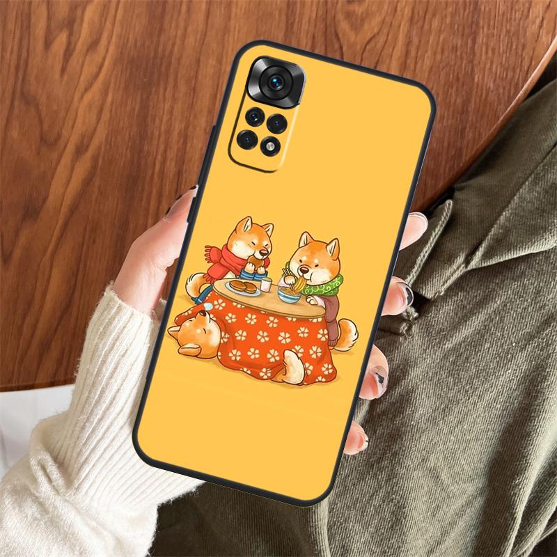 Animal Shiba Inu Case For Xiaomi Redmi Note 14 Pro 13 12 11 10 15 Pro Plus Redmi 15 C 13 10C 12C 13C 14C Cover