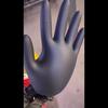 Strapazierfähige orangefarbene Nitrilhandschuhe, industrielle Einweghandschuhe mit rautenförmig strukturiertem Griff für Mechanikersicherheit und Arbeitshandschuhe