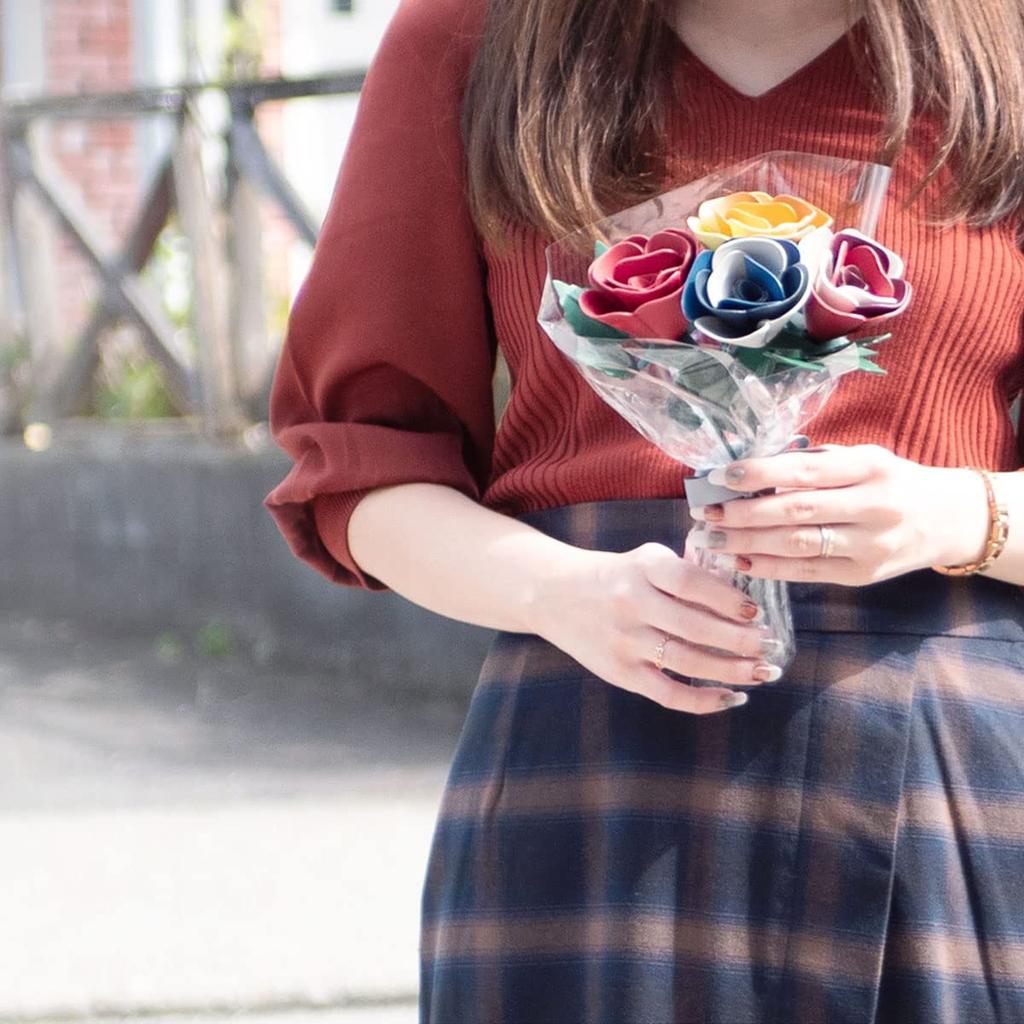 Lederblume Lederblume Rose Einzelblume Blüte Echtleder Rindsleder Geburtstag Hochzeitstag Lederhochzeitstag