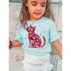 Women's T-shirt Love Cat 3D Print Women's Short Sleeves T-Shirt Loose Casual Summer Outdoor Street Women's and Men's Tees Tops