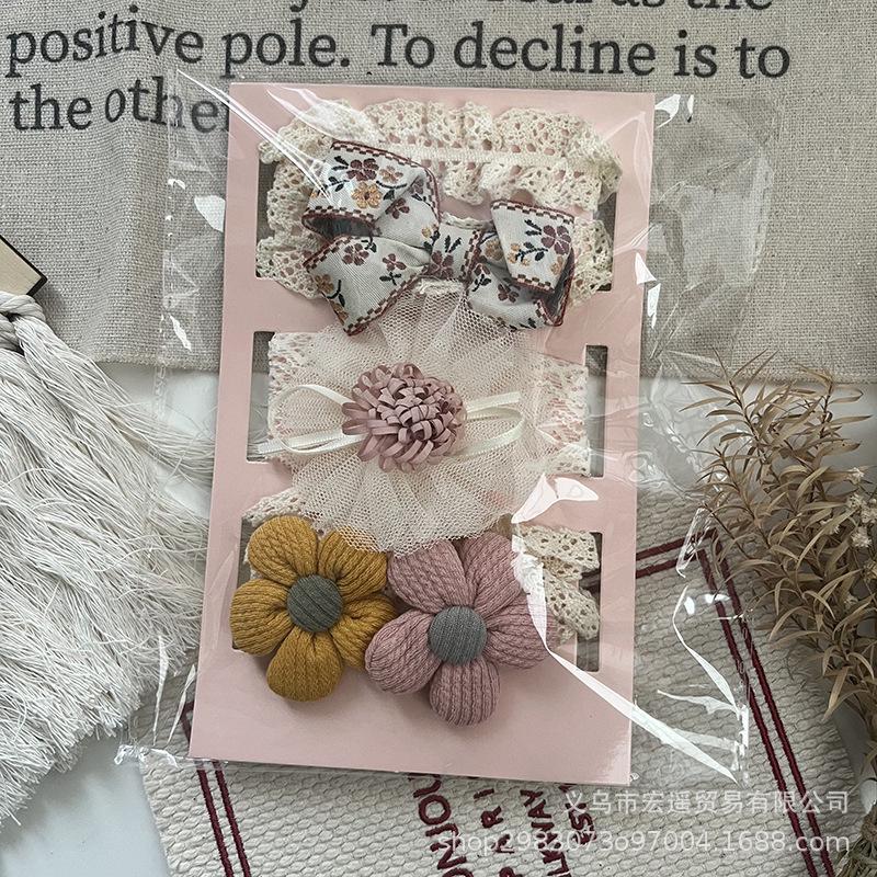 

Набор детских повязок на голову с бантами и коронами для весны и лета - Включает подарочную коробку