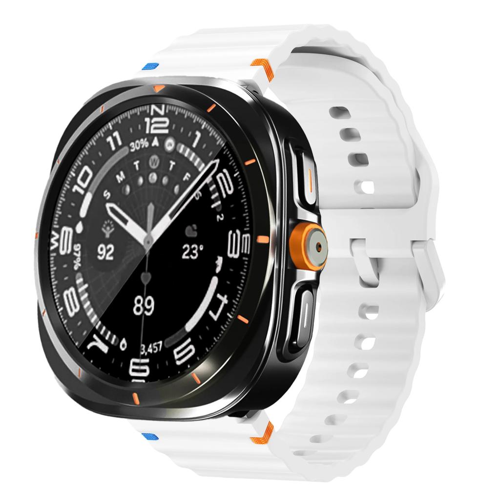 Bracelet+Changer en Boîtier Ultra pour Samsung Galaxy Watch 7 6 40 44mm Mettre à niveau vers Galaxy Watch Ultra 47 Protecteur d'Écran en Verre Trempé