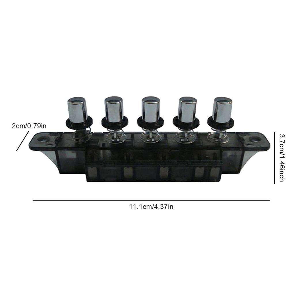 Durable Multifunctional Power Switch Button Range Hood Keyboard Switch AC 250V 4A 5 Pushbutton Piano Type for Key Board