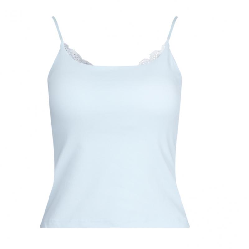Shop Women Adjustable Strap Built In Cup Camisole With Front Lace 7 Colors Lsl