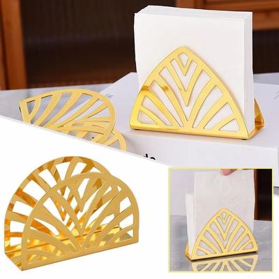 Paslanmaz Demir Sanatı Kağıt Havluluk Boş Masaüstü Peçetelik Parti