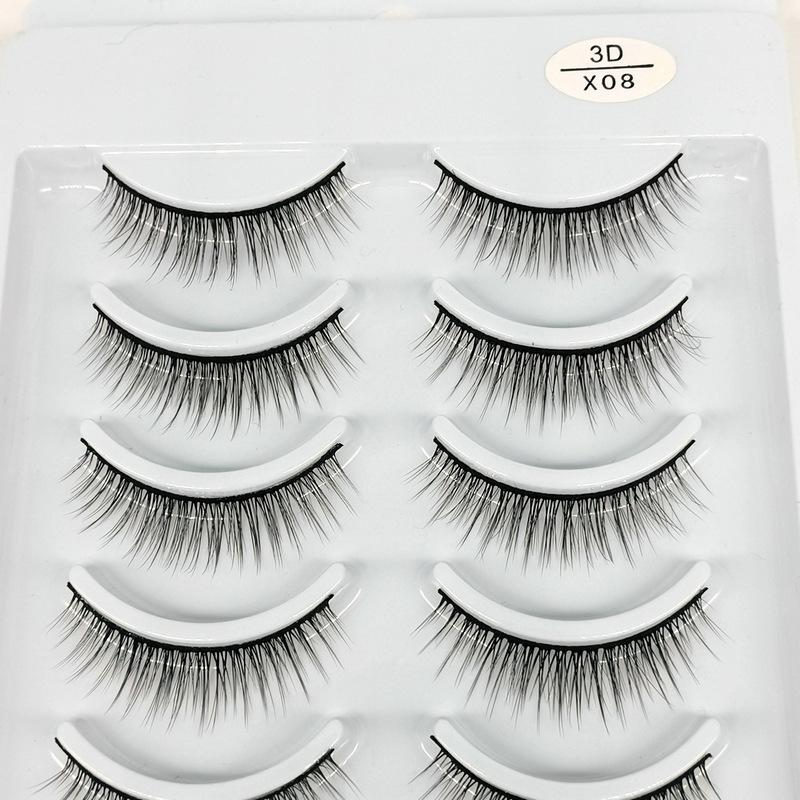 3D False Eyelashes - 10 Pairs of Soft, Natural Curling, Multi-layered 3D Lashes