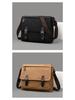 Korean Canvas Messenger Bag: Trendy Large Capacity Shoulder Bag for Men, Students, and Camera Gear