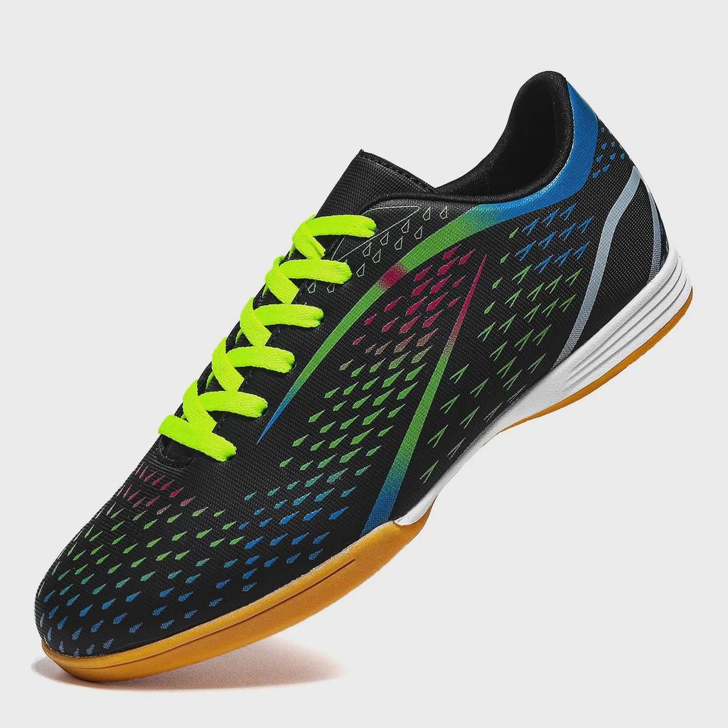 Kinder Hallenfußballschuhe mit Rutschfester Sohle für Jungen und Mädchen - Fünf-gegen-Fünf, Flache Hartplatzsohle