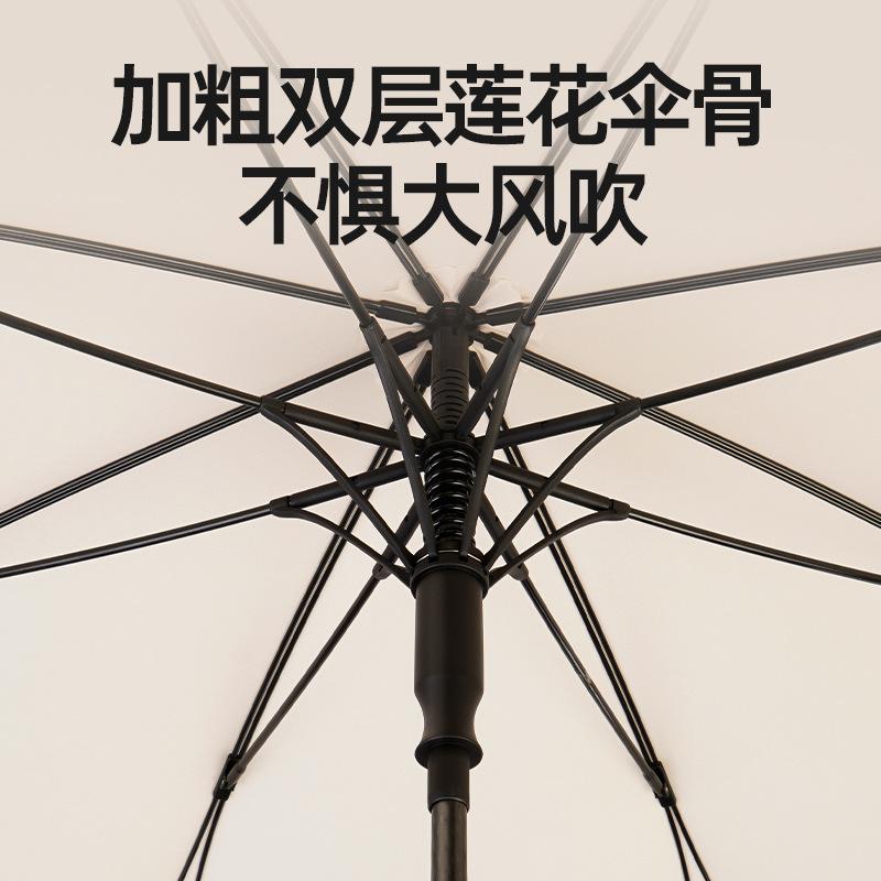 New 16-bone Umbrella One-piece Umbrella Parasol Long Handle Umbrella Hand Open Umbrella