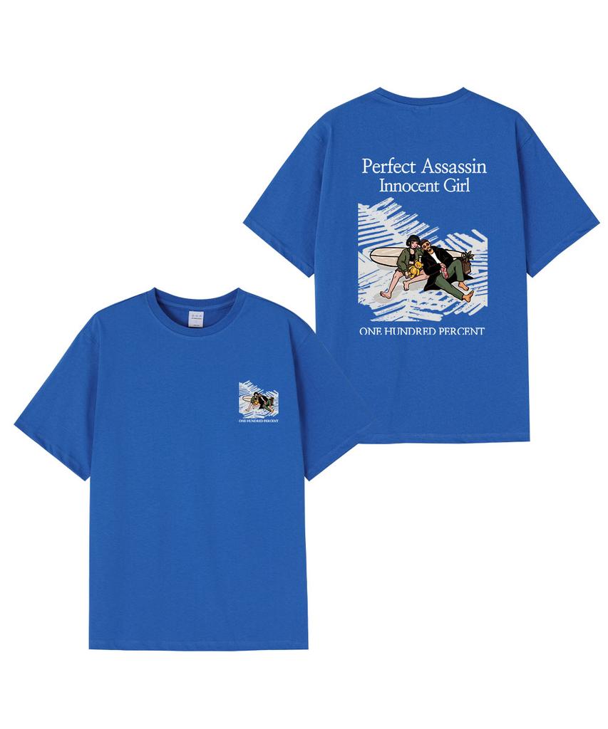 OHP Ohpxquirk Killer'S Vacation Semi-Over Short Sleeve T-Shirt 6 (B Type)