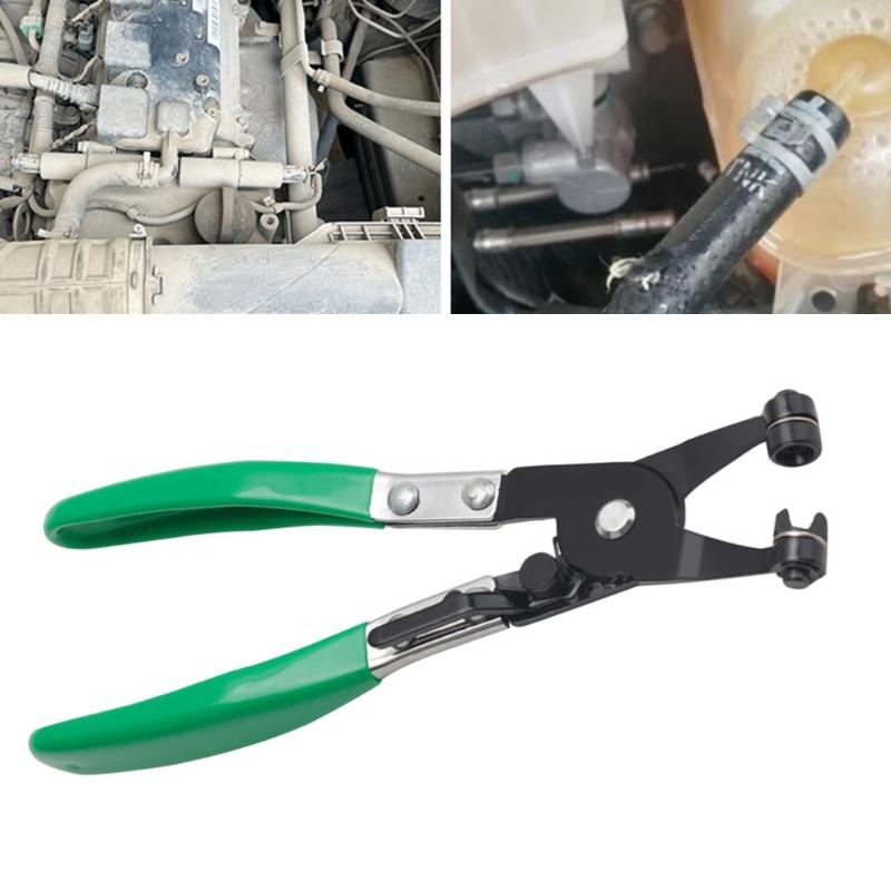 Hose Clamp Plier Auto Hose Locking Tool Swivels Flat Band for Removal Installation of Rings Type Hose Clamps Repair Tool