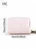 1pc Compact Waterproof Cosmetic Bag For Travel,Toiletry Organizer Storage Zipper Accessories Nail Make Up Bag