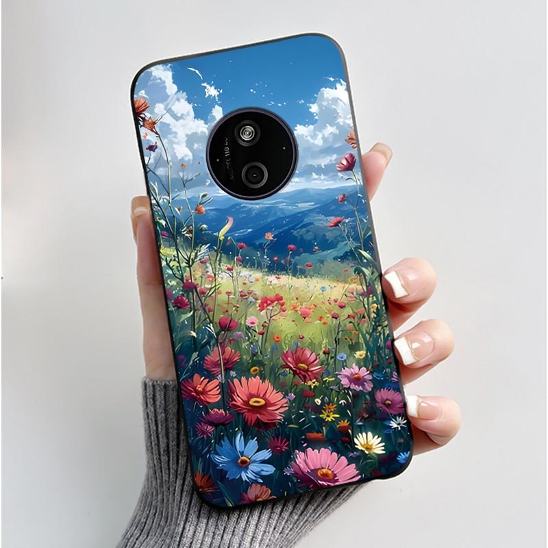 Casing For Nokia 125 110 4G 2024 HMD 110 Case Aesthetic Luxury Cute Cool Boys Girls Soft Silicone Black Matte Phone Cover Shell