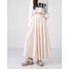 Autumn and winter new drape medium and long high waist skirt lazy style thin loose pleated a word culottes women