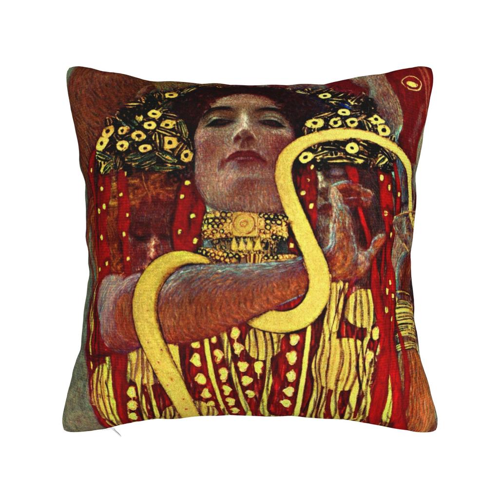 Gustav Klimt The Kiss Square Pillow Cases  Cushion Cover Custom Polyester Decor Throw Pillow Case Cover for Home 18x18
